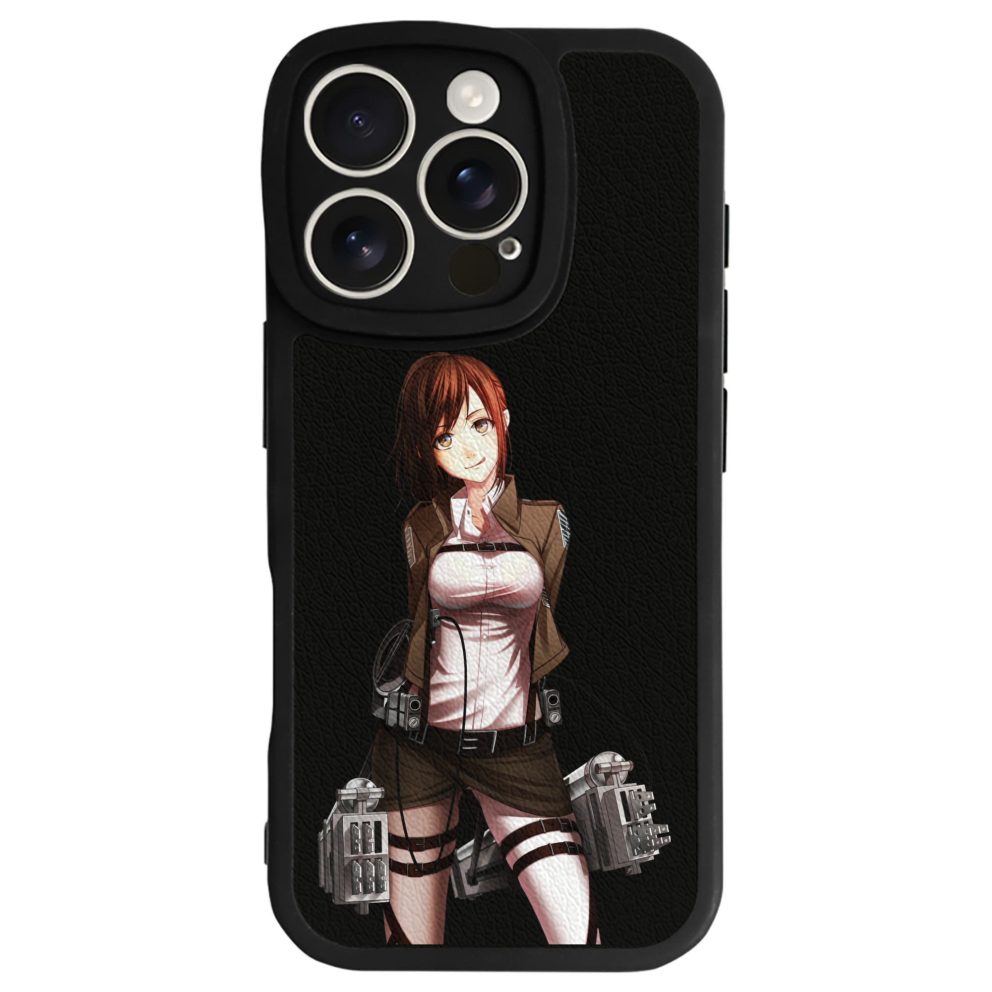 （画像用） 進撃の巨人 サシャ·ブラウス Attack on Titan Sasha Blaus 【iPhone 16シリーズ対応】シリコンスマホケース（レザー調） 材質：シリコン